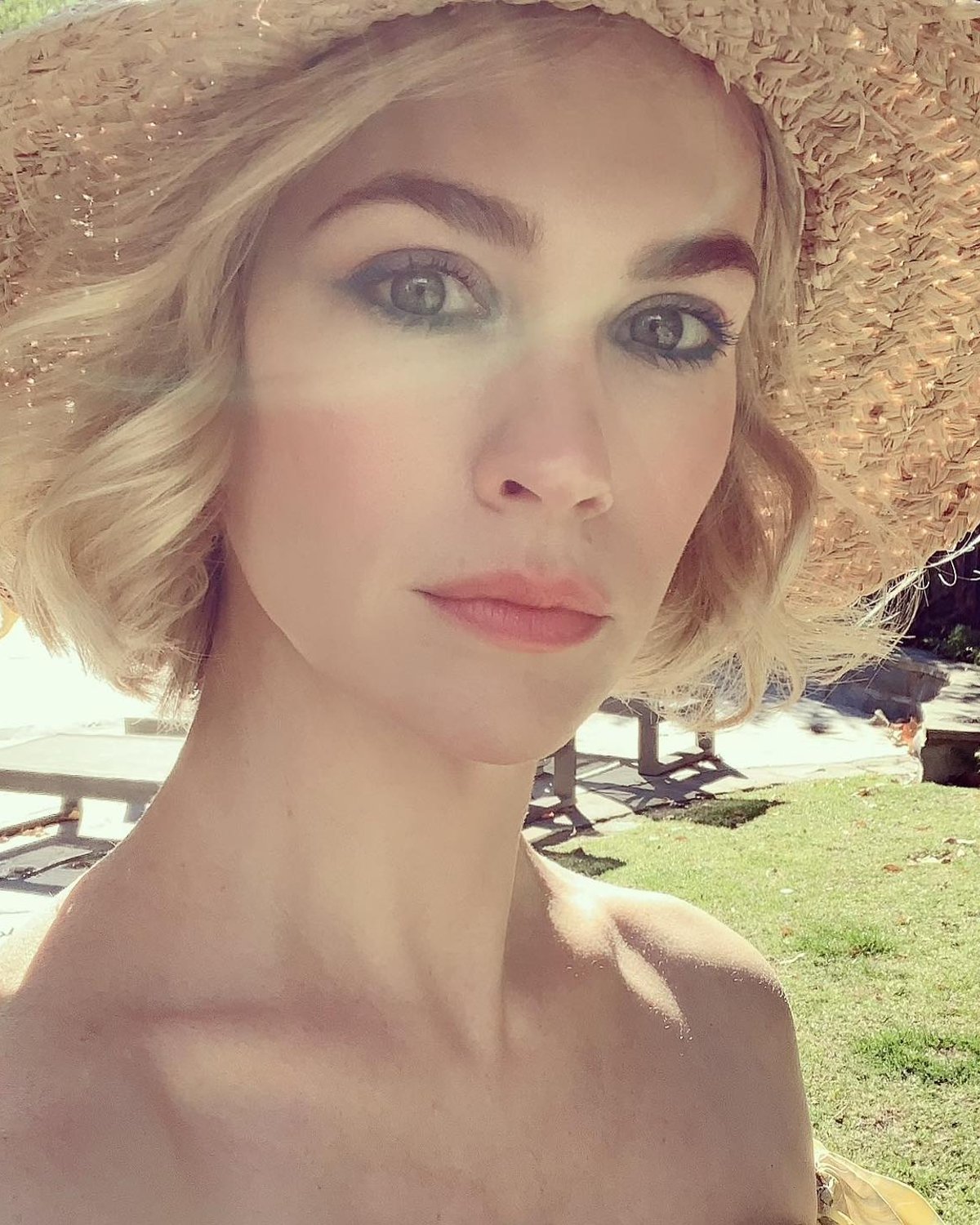 Close-up of January Jones