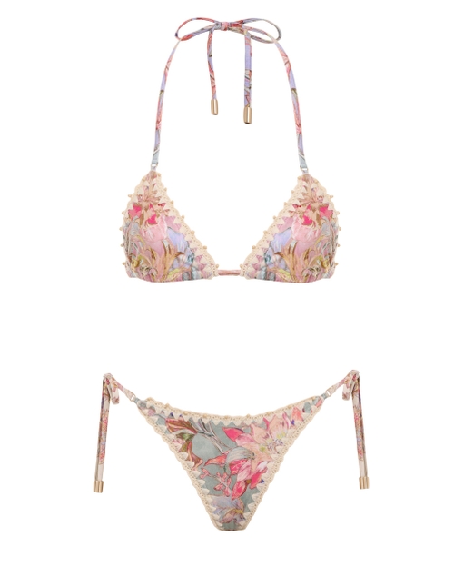 Cira Spliced Crochet Bikini Set