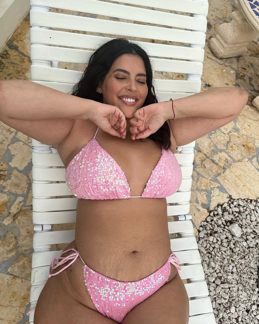 Denise Marie Bidot wearing Alyssa Top by Alpine Butterfly Swim