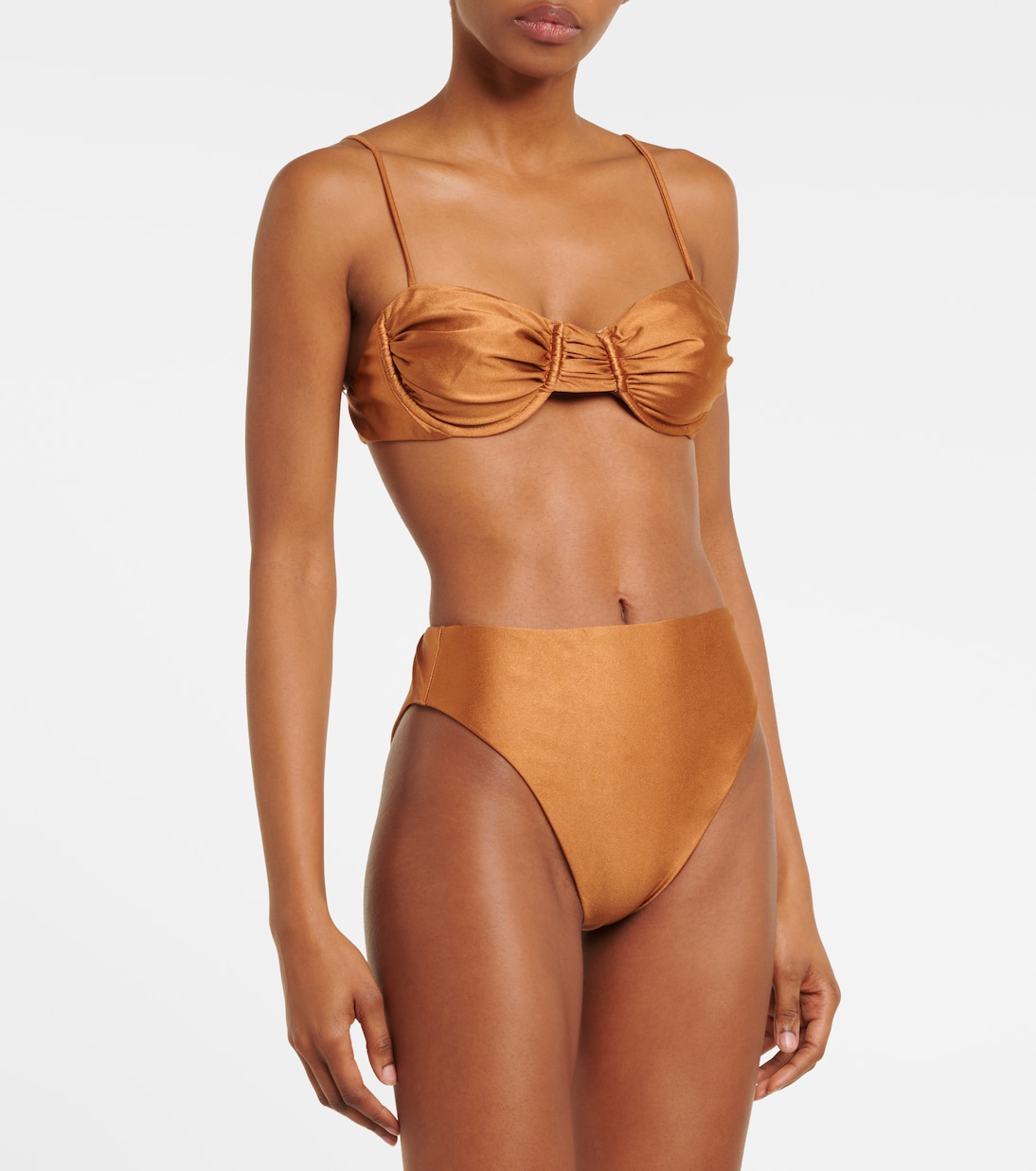 Mia Bikini Top in Brown