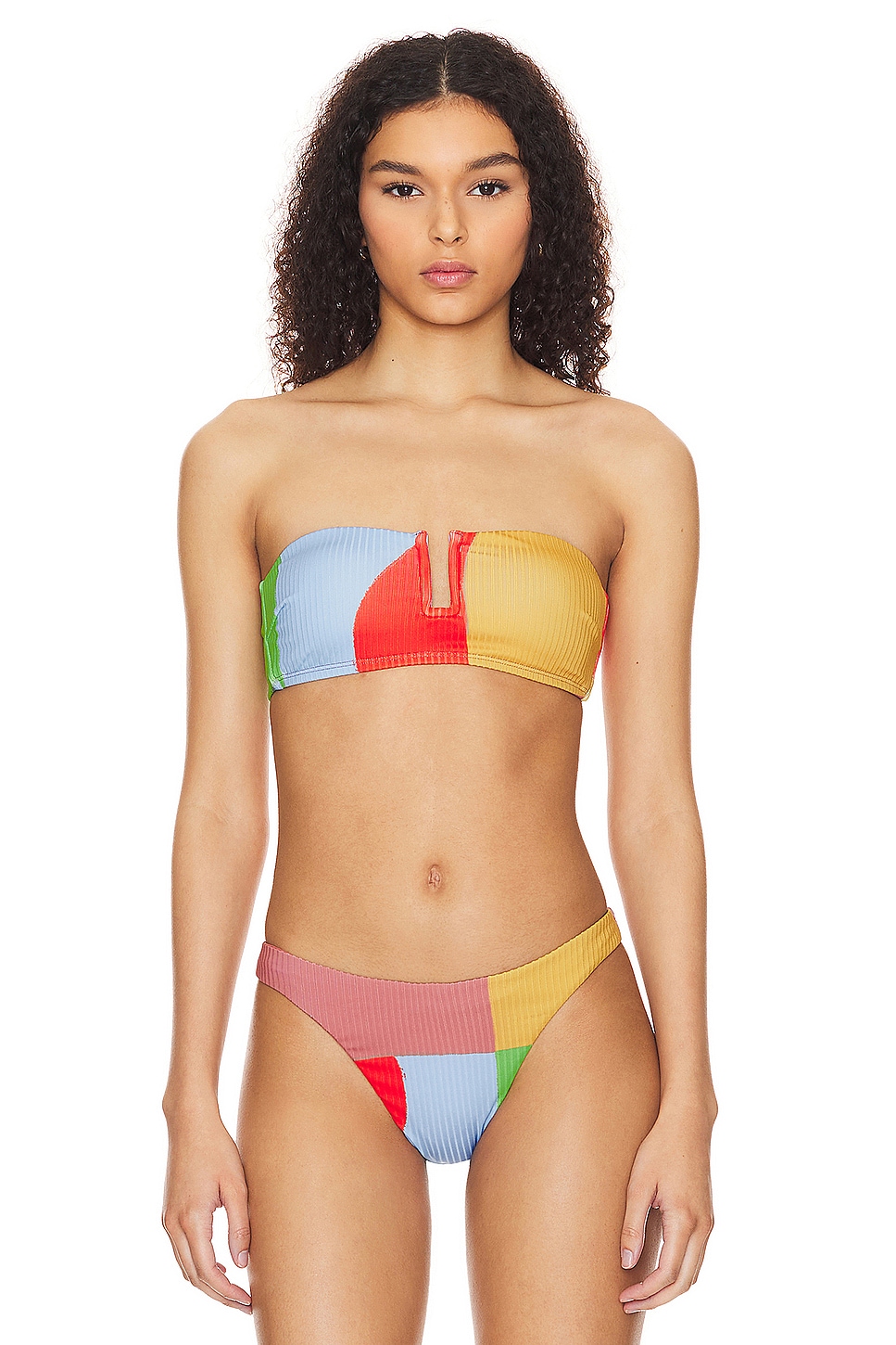 Ursula Bikini Top Abstract Colorblock