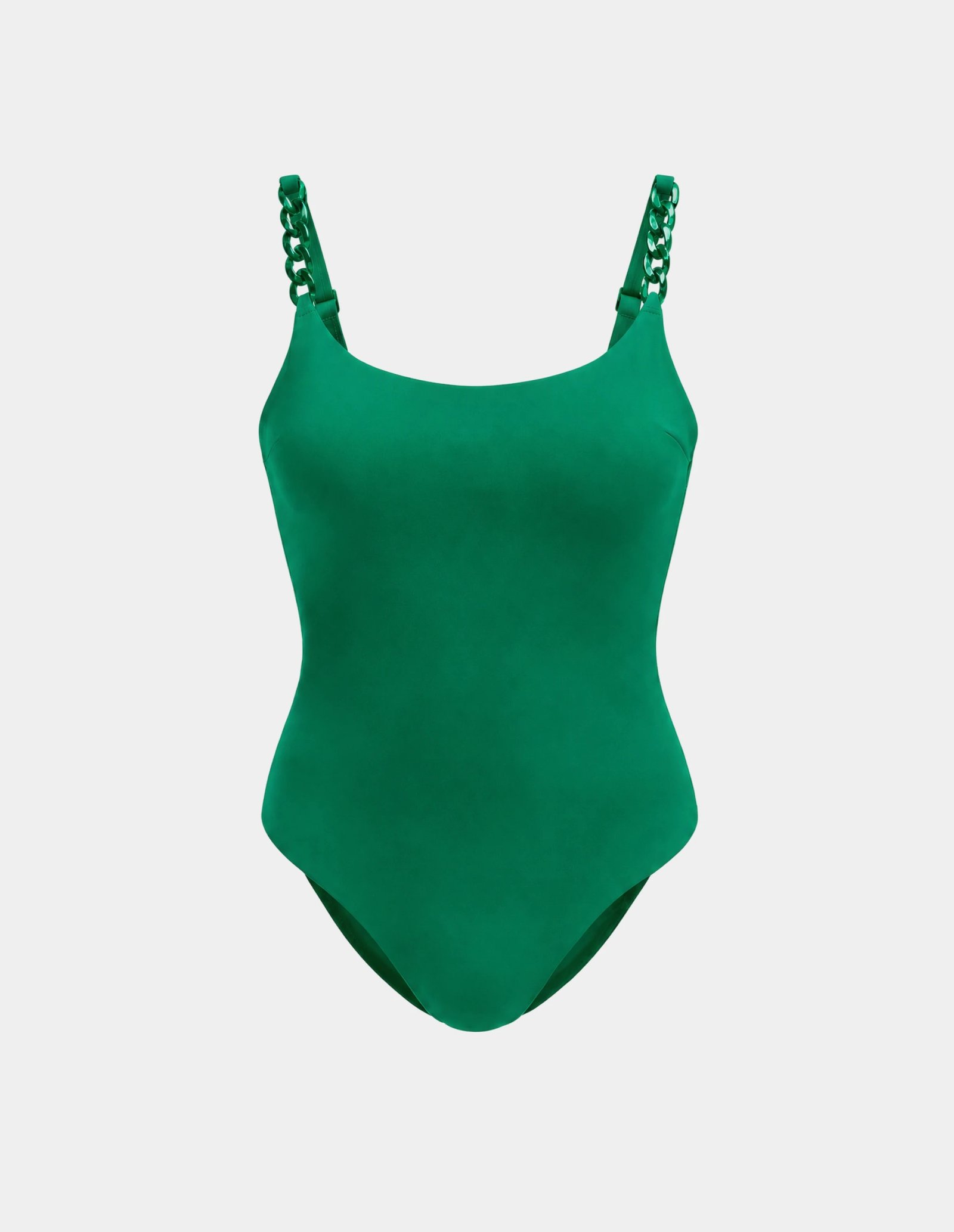 Knix Limited-Edition Sculpt Classic One Piece in Ivory with sage contrast, studio detail