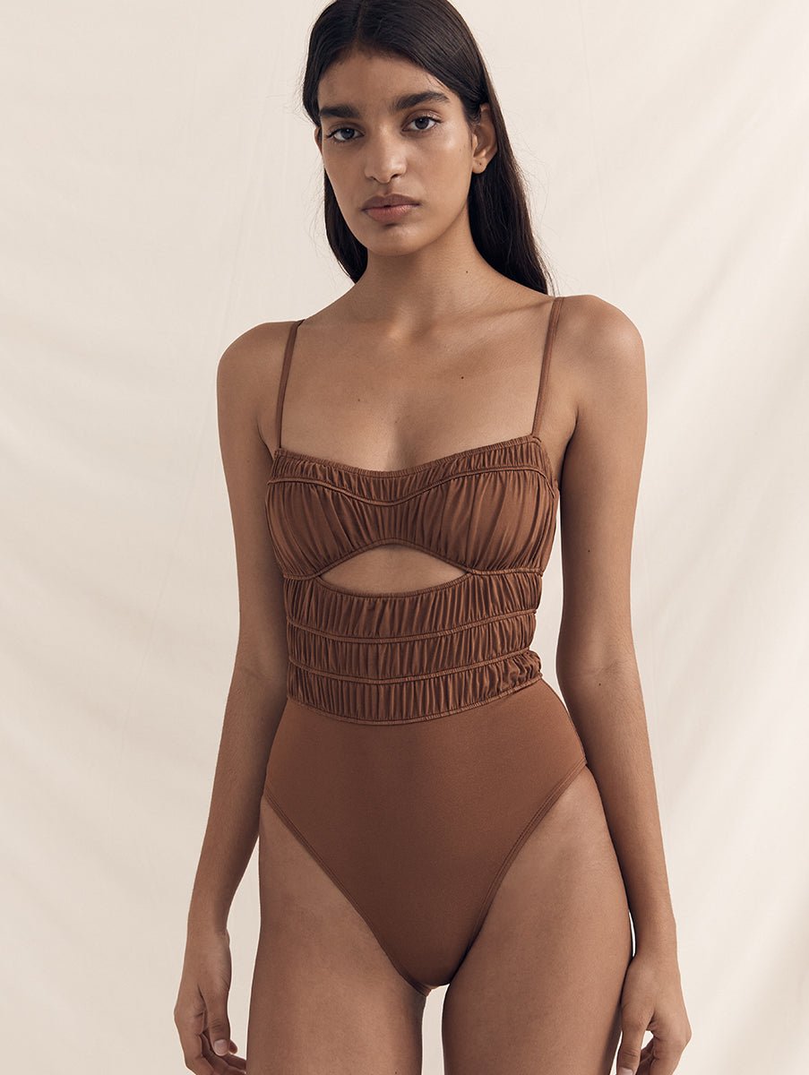 Keepsake One Piece in Maple by Peony Swimwear