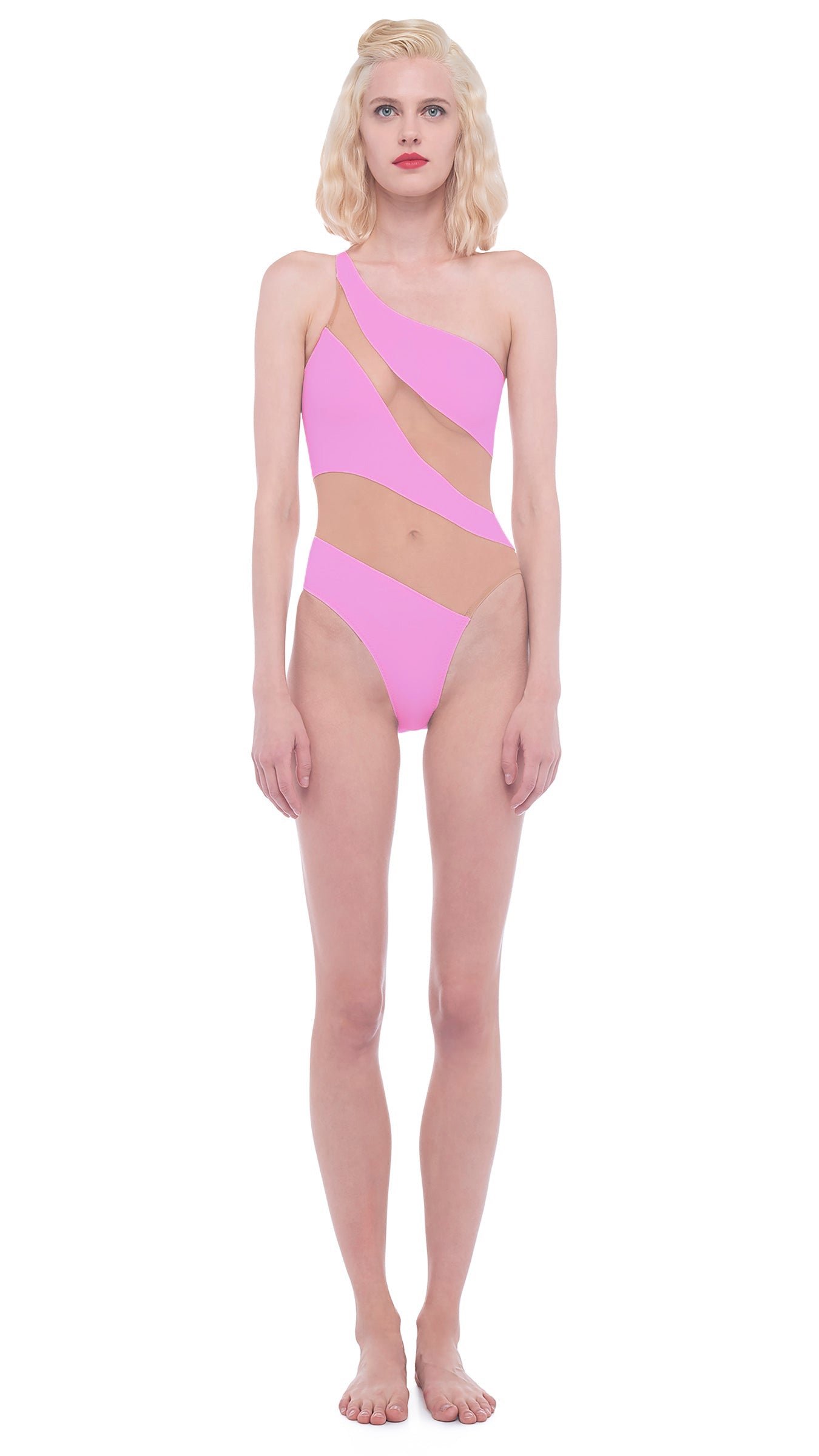 Snake Mesh Mio - Candy Pink