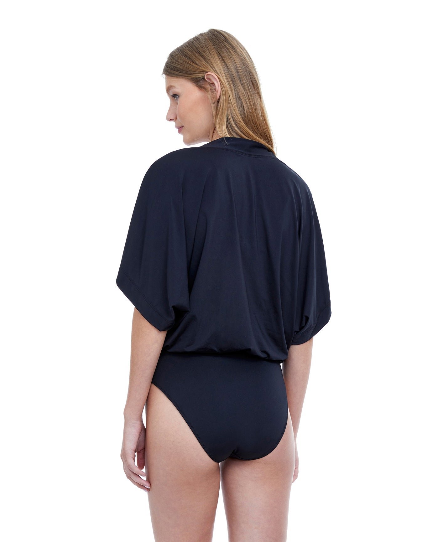 Gottex Couture Flirtation V-Neck Blouson One Piece Swimsuit by Gottex