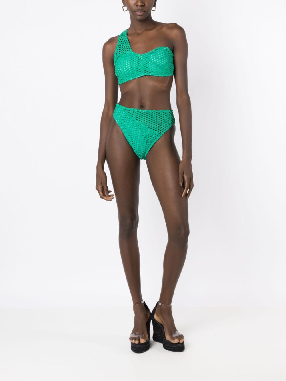 Amir Slama One-Shoulder High-Waist Bikini from Amir Slama