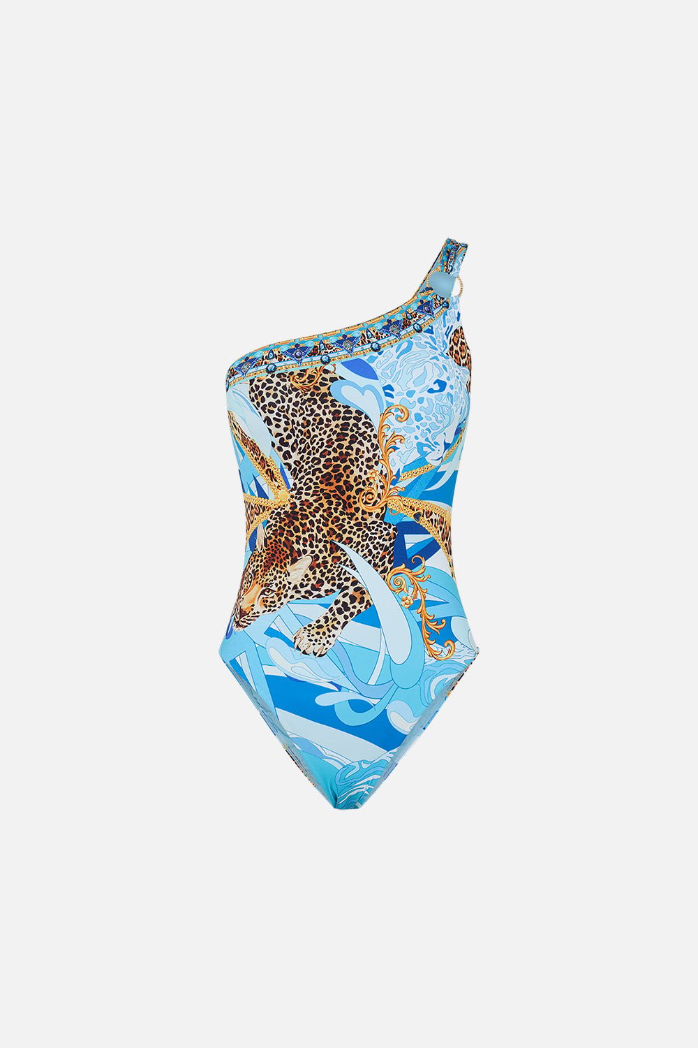 One Shoulder One Piece Sky Cheetah from Camilla