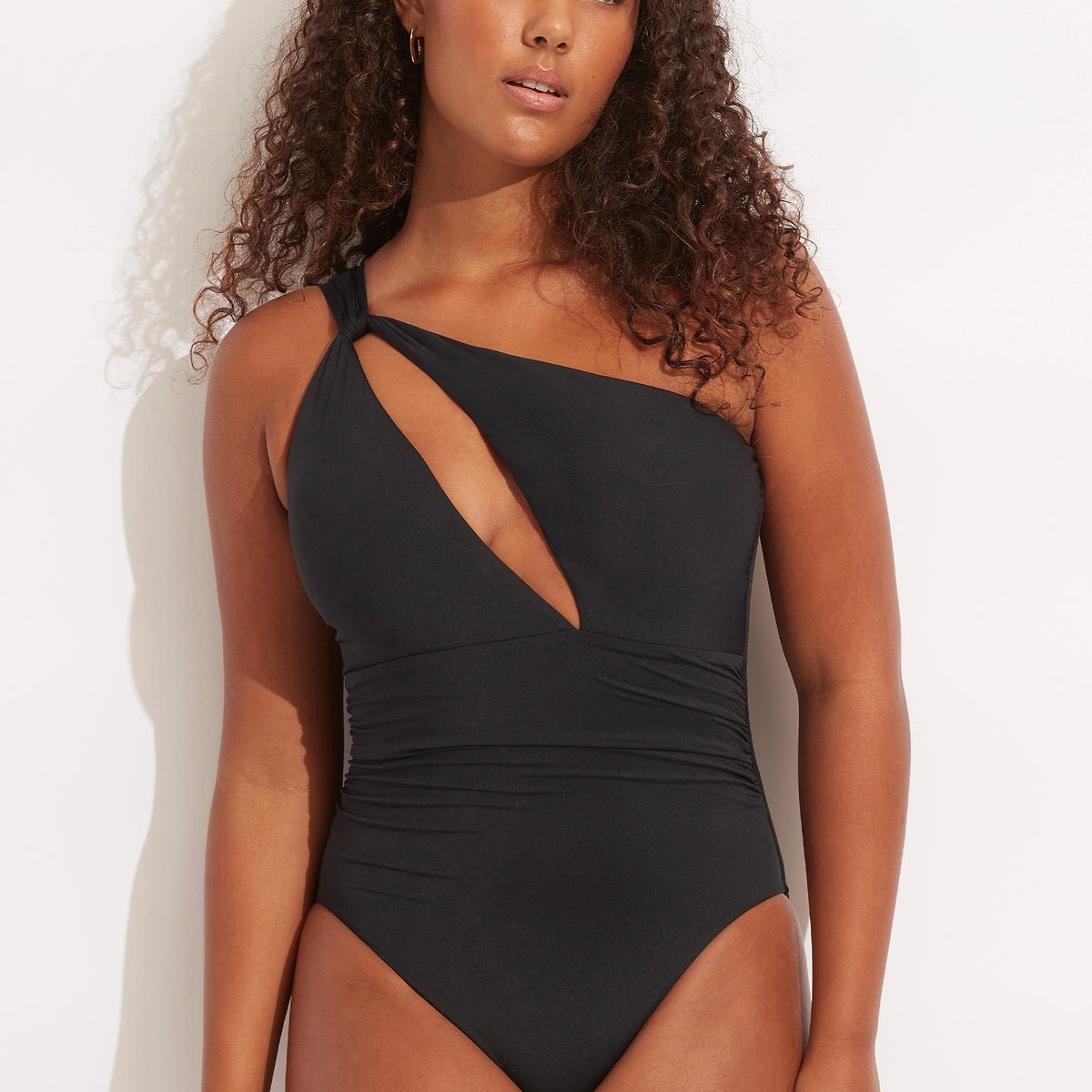 Seafolly Collective One Shoulder One Piece - Black from Seafolly