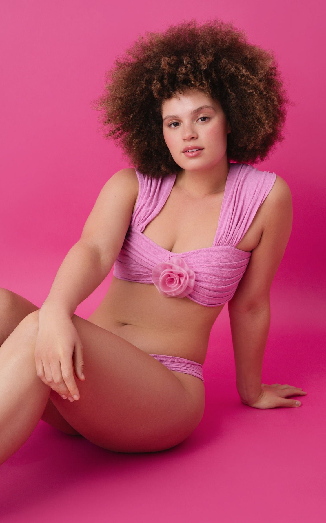 Coco Swim Top and Bottom in Pink