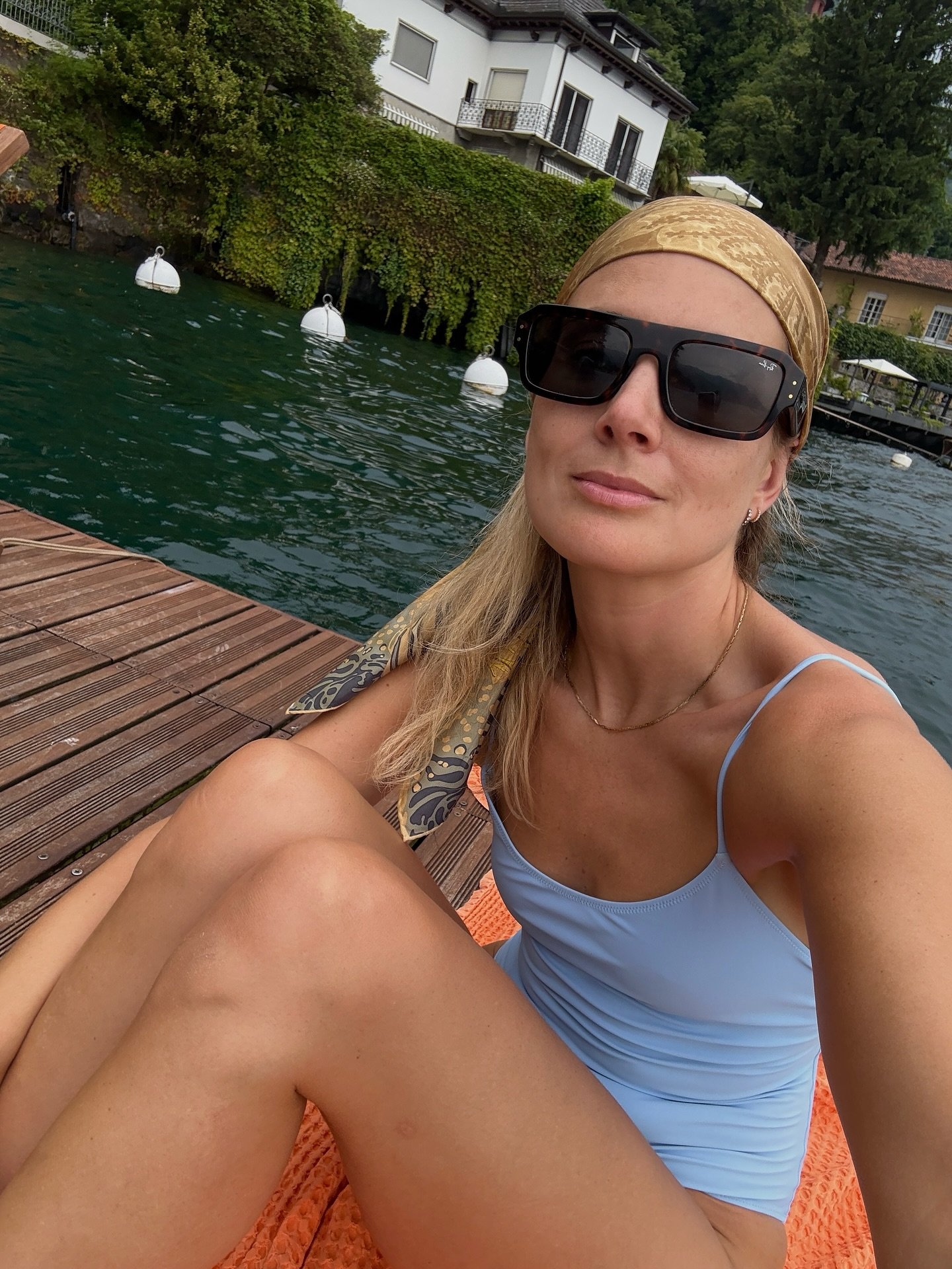 @lucywilliams02 wearing Trentasei one piece swimsuit from Lido