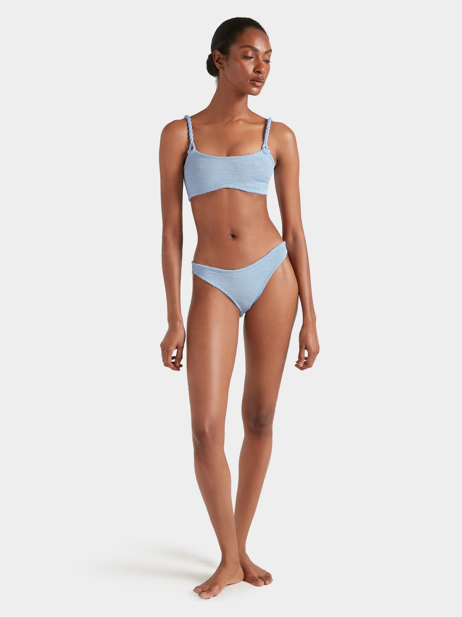 Phoebe Bikini - Metallic Ice Blue