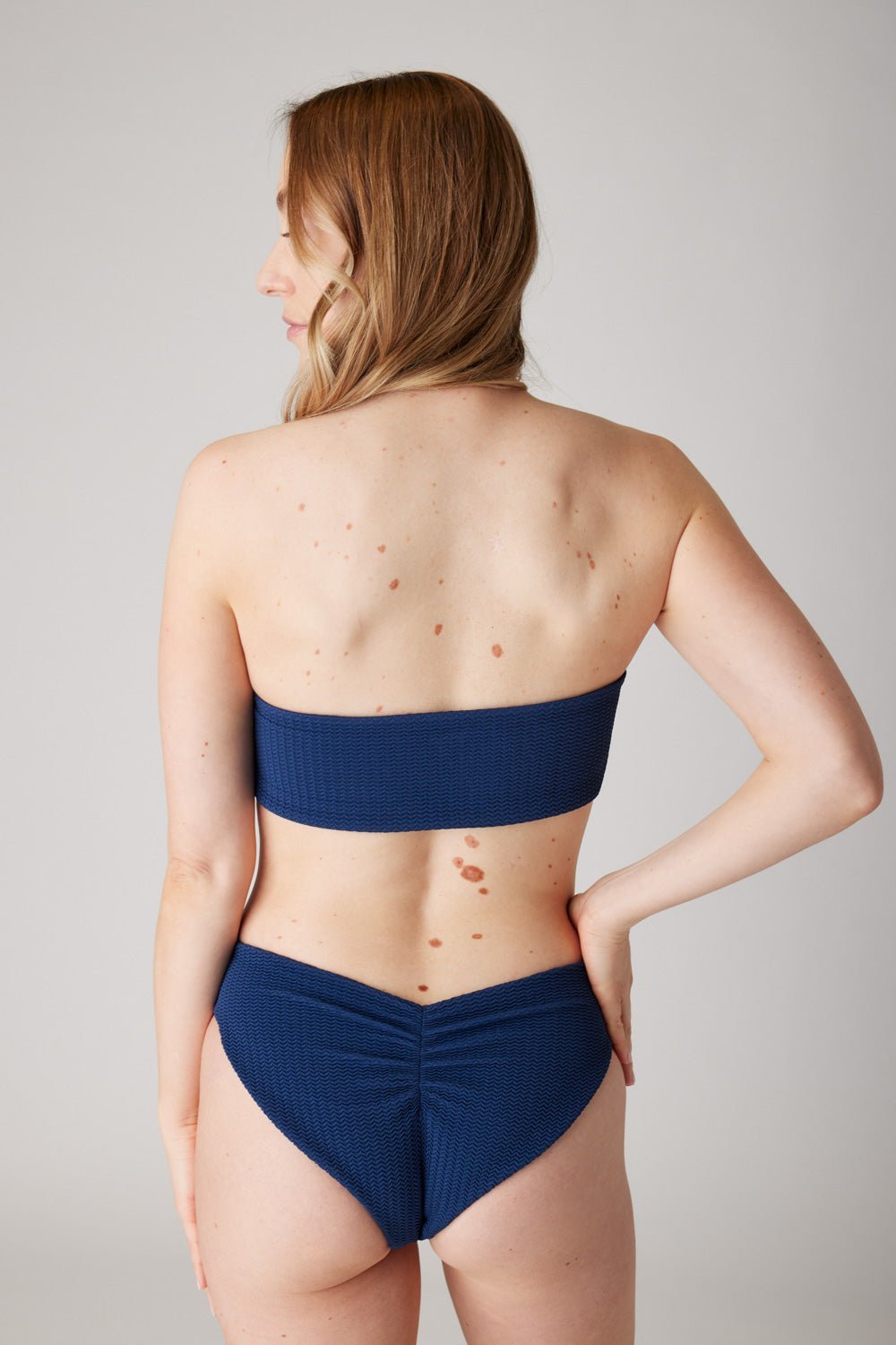 The Bandeau - Soft Navy Ripple