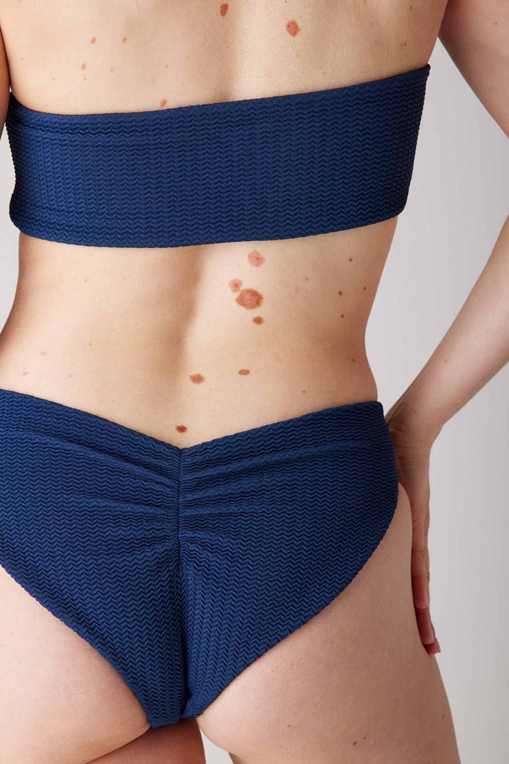 The Bandeau - Soft Navy Ripple