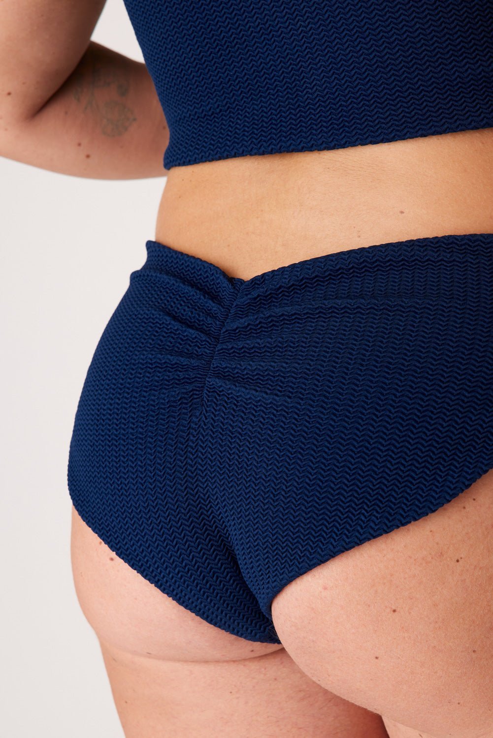 The Bandeau - Soft Navy Ripple