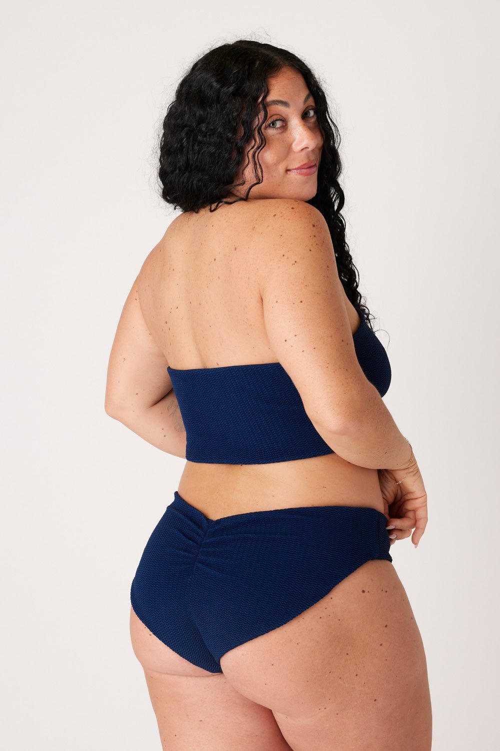 The Bandeau - Soft Navy Ripple