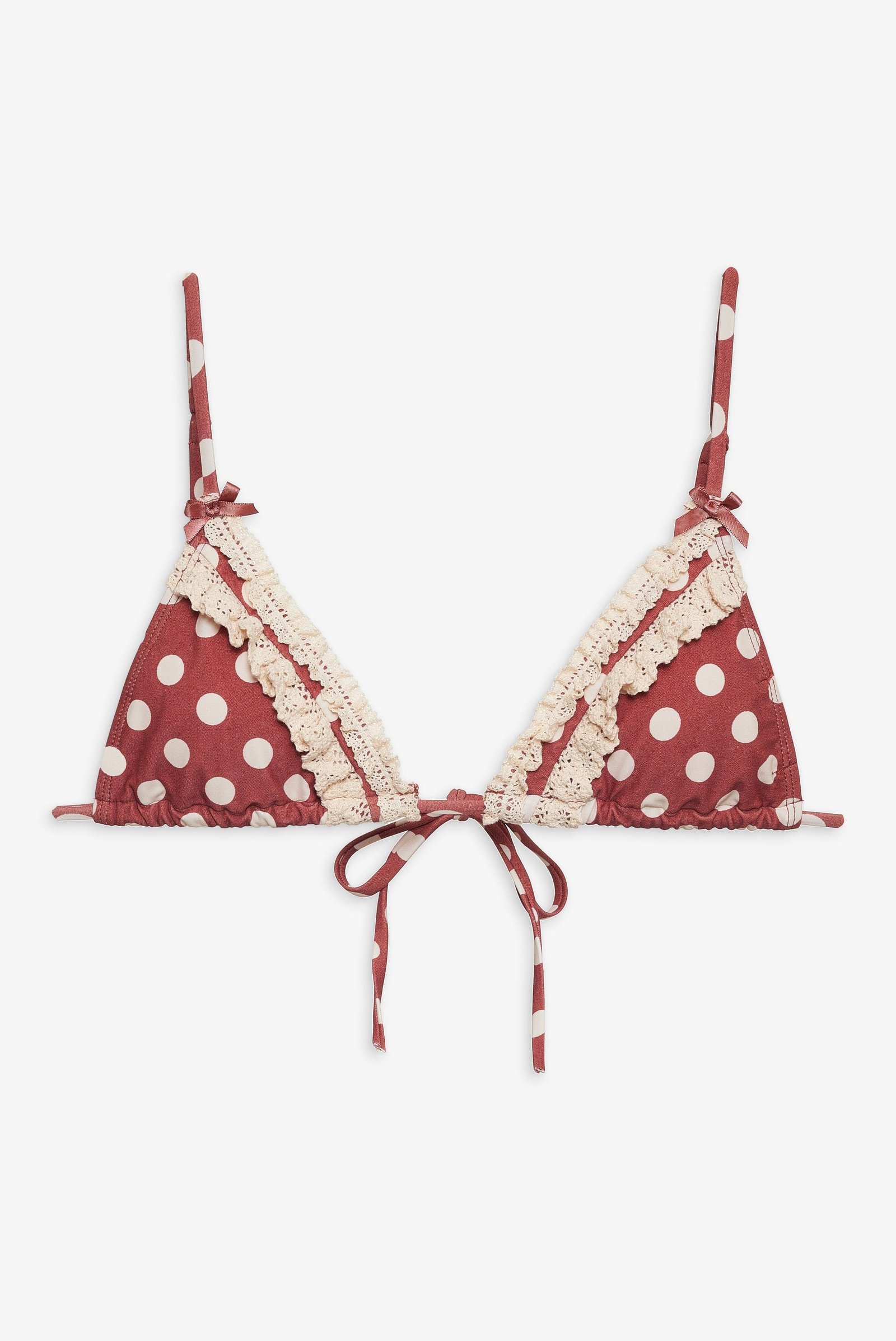 Dolly Dot Triangle Bikini Top