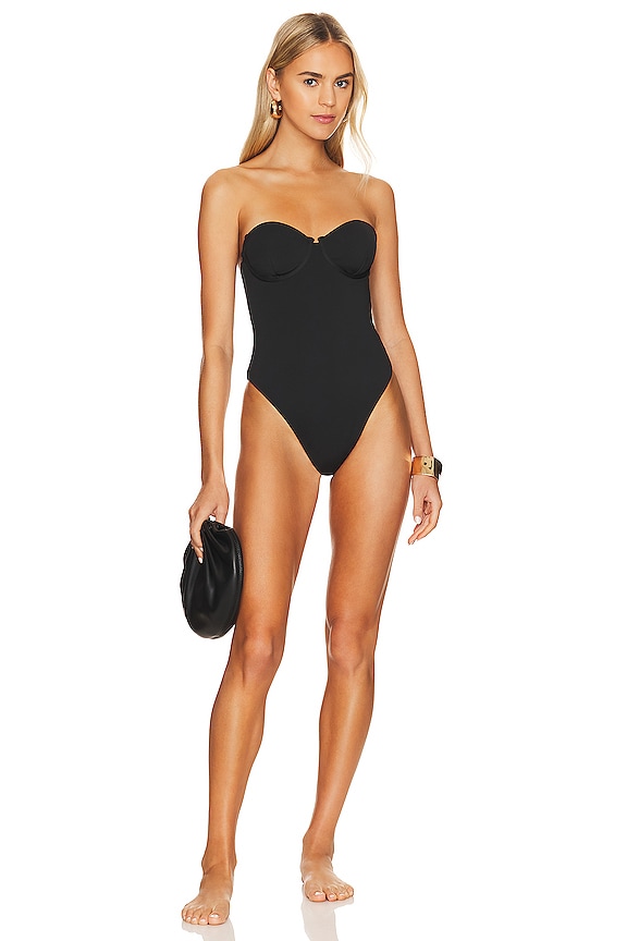 Black Underwire Bralette One-piece by Aexae