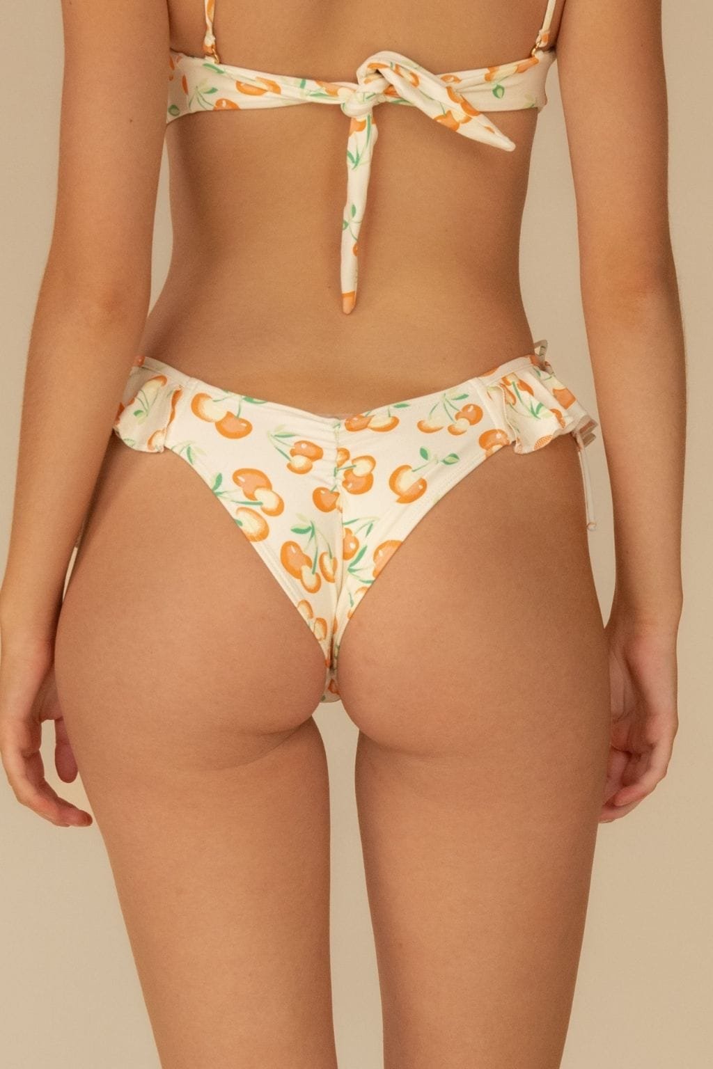 Cherry Sherbet Tori Ties Bandeau Bikini Top