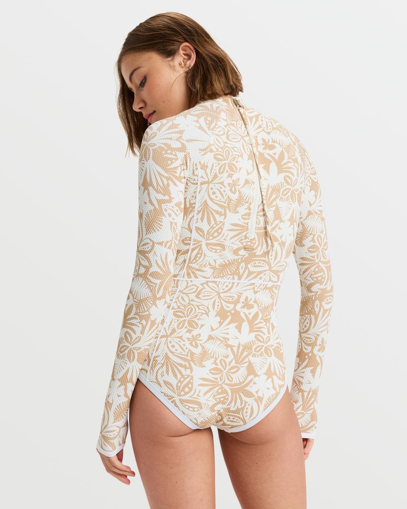Palm Palm Long Sleeve One-Piece Swimsuit by Roxy