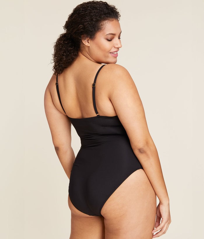 The Full Coverage Amalfi One Piece in Black by Andie Swim