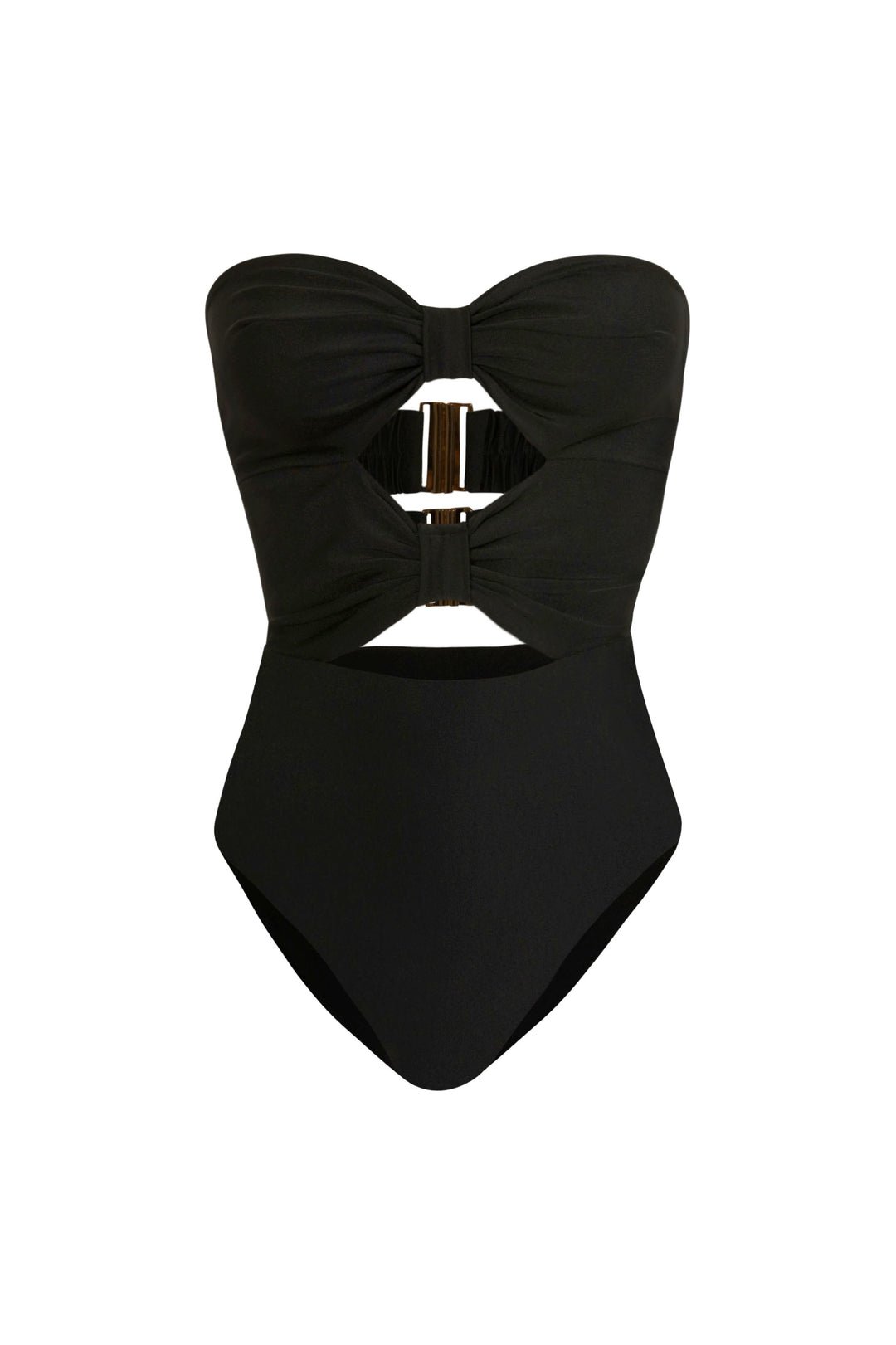 Black Double Bow Swimsuit by Fe Noel