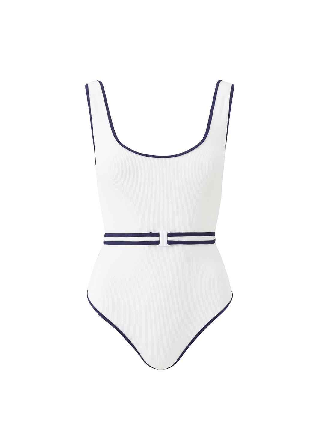Rio White Ridges Swimsuit