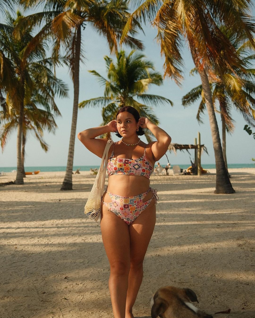 isabela romero wearing Aya Top and Claus Bottom by Agua Bendita