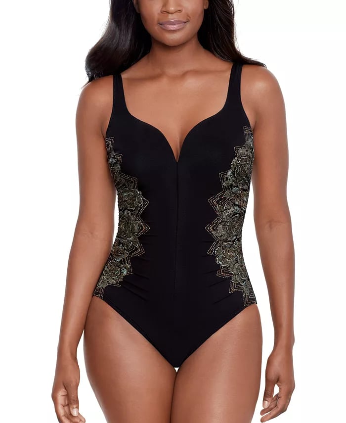 Women's Petal Pusher Temptress Tummy Control One-Piece Swimsuit